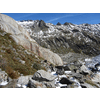 Door de gletsjers gladgeschuurde rotsen en nog een mini-omleiding