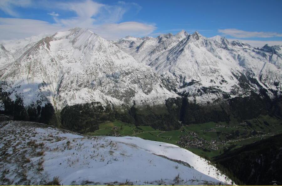 Na mijn vakantie heeft het heel veel geregend in Oostenrijk. Foto's van de Muhs webcam richting Prägraten en het Timmeltal van mijn laatste wandeldag en eentje 6 regendagen later.