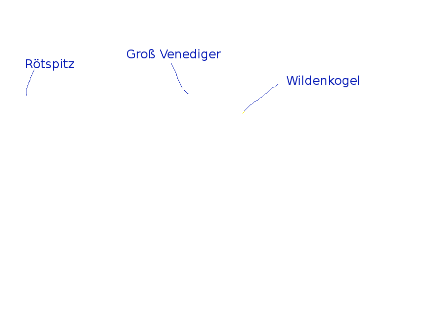 Rondom de Gro&szlig; Venediger geen wolken