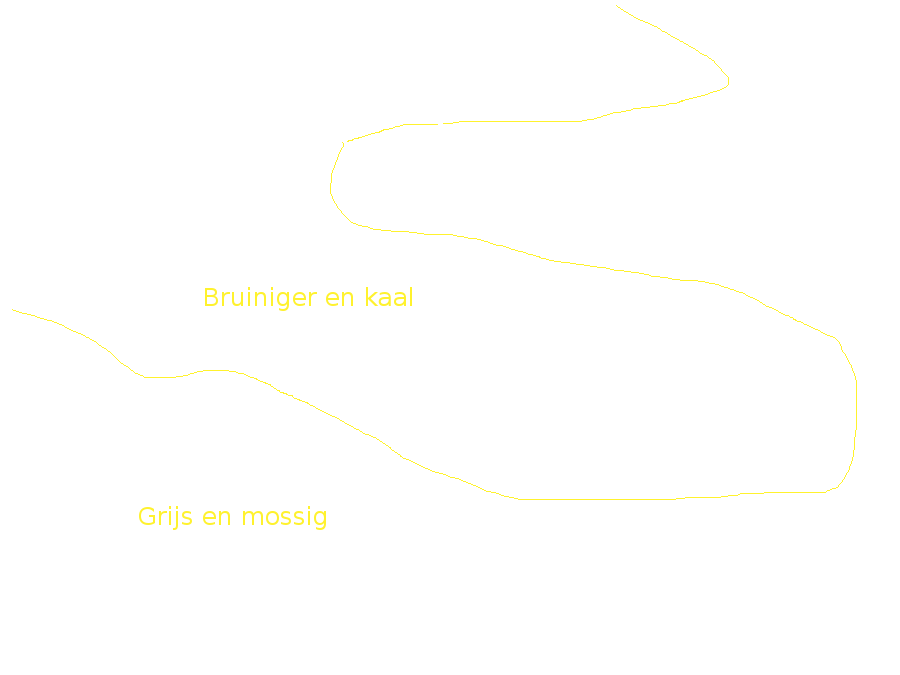 Er zat soms een heel groot verschil in soorten stenen (ook qua grip) maar ze zochten elkaar wel op zodat ze gezellig bij elkaar lagen