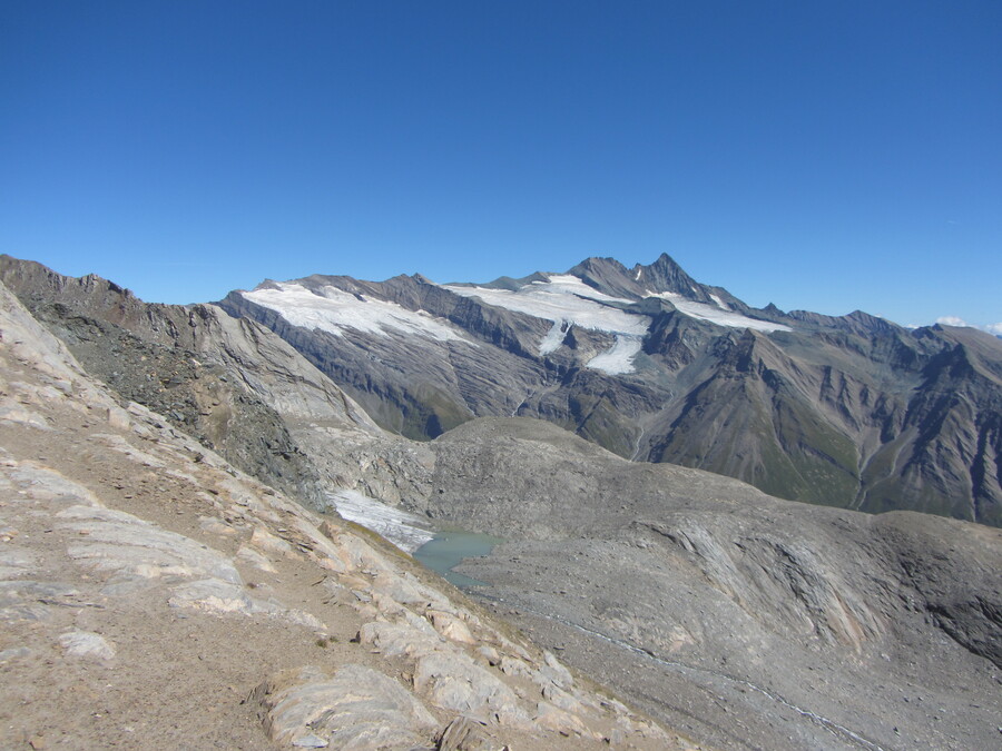 Bij de Wellachk&ouml;pfe S&uuml;dgipfel kwam ook de Gro&szlig; Glockner in beeld