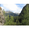 Uitzicht vanaf Au&szlig;ergschl&ouml;&szlig; richting tunnel