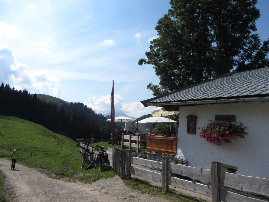 De Kitzbüheler Horn is ook weer zichtbaar