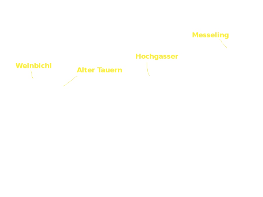 Door het bovenste stukje Tauerntal terug naar beneden