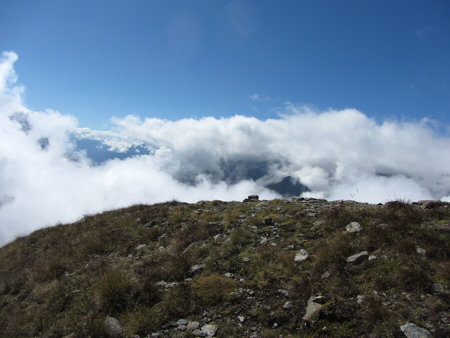 Richting Groß Venediger zat alles in de wolken