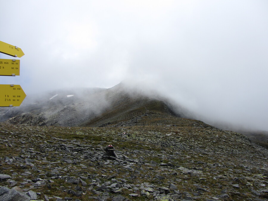 Op de Alter Tauern was de Hochgasser weer in de wolken, maar de route was eigenlijk gewoon rechtuit over de graat