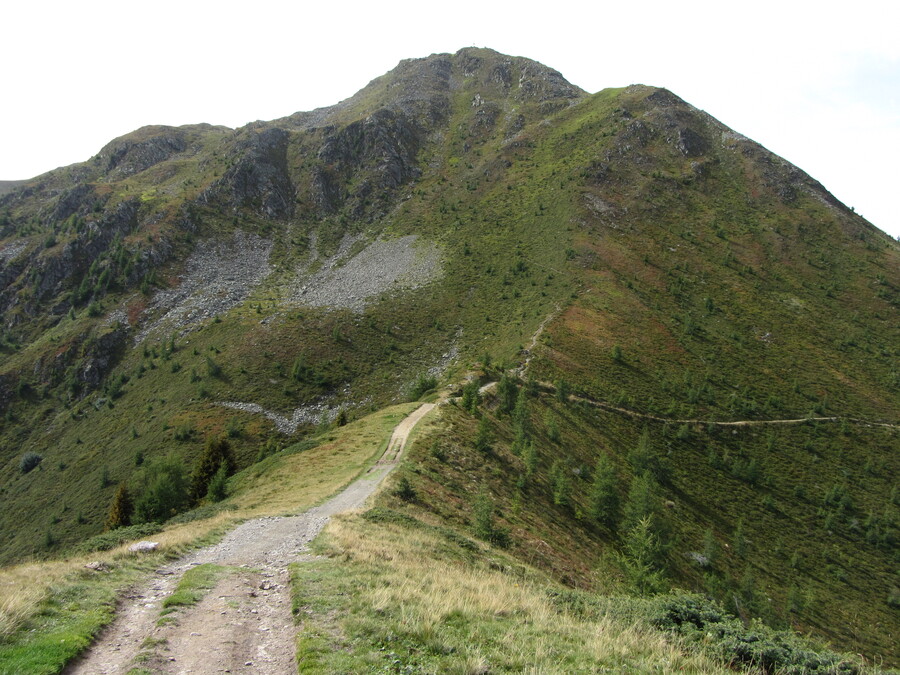 Zoals zo vaak deze vakantie was ook hier de route naar de Legerle volgens het thema 'recht omhoog'