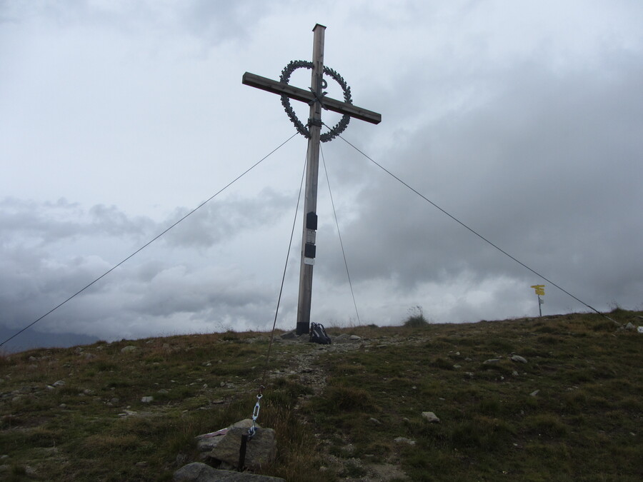 Op het Gipfelkreuz van de Speikboden hadden ze wel weer hun best gedaan