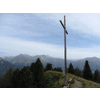 Mooie aquarellucht bij het kruis bij de Wetterkreuzhütte (met rare anti-inwaterdoppen)