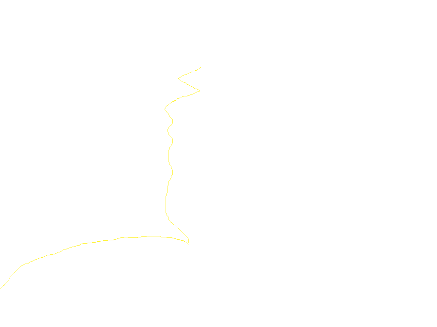 Het pad ging boven de gletsjer langs