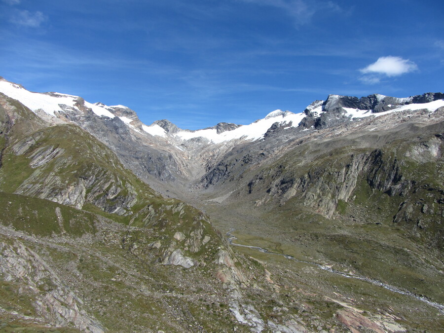 Het uitzicht over het Maurertal werd ook steeds weidser
