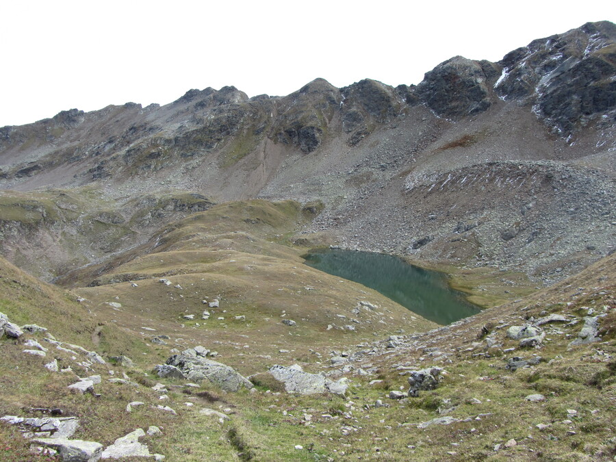 Het Hochtal achter de Lämperer met daarin verstopt de Arnitzsee
