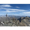 Achter het kleine Gipfelkreuz was natuurlijk ook weer de Groß Glockner te zien